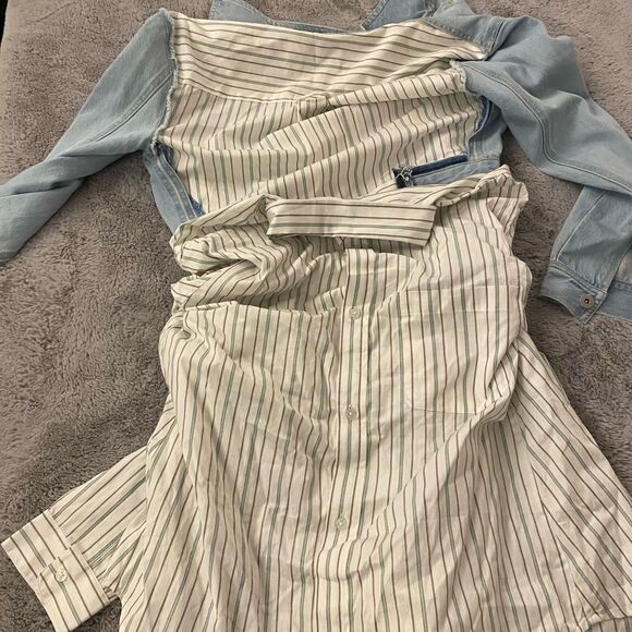 Ground Zero jean jacket with shirt attached, S - Picture 6 of 8